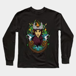 Woman with sharp eyes Long Sleeve T-Shirt
